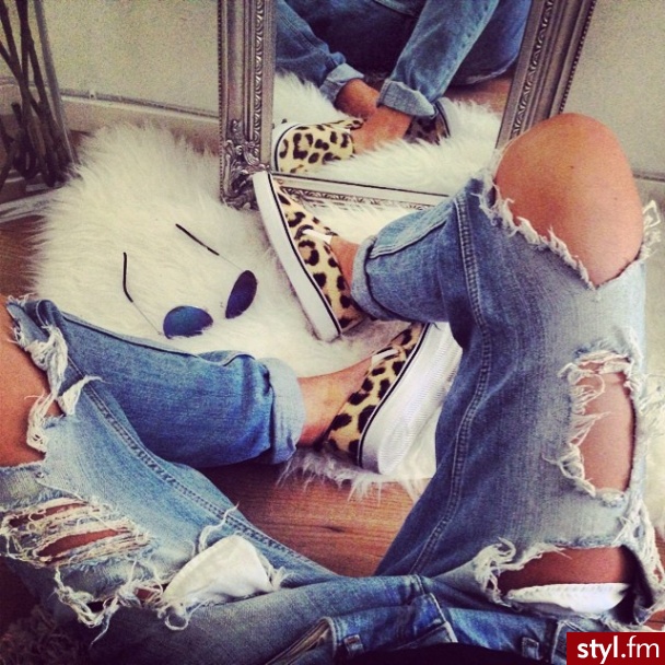 Jeansy Spodnie Moda