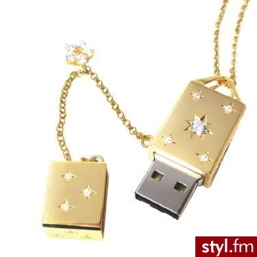 18 k złoto i  diamenty - bardzo stylowe USB -  12779.99$ - Gadżety Inne Moda