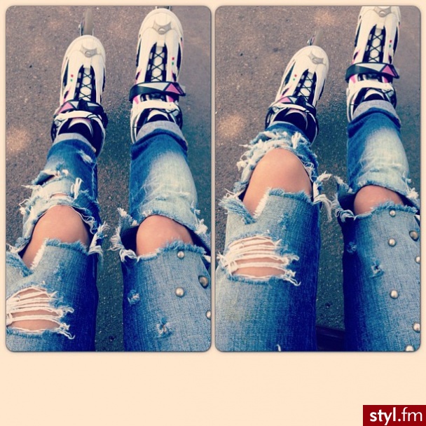 Jeansy Spodnie Moda
