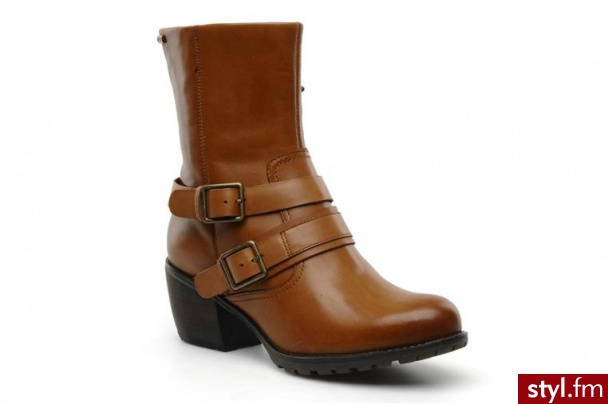 Clarks PÓŁBUTY I BOTKI MULL WINE GTX BY CLARKS (Beżowy) - Botki Buty Moda