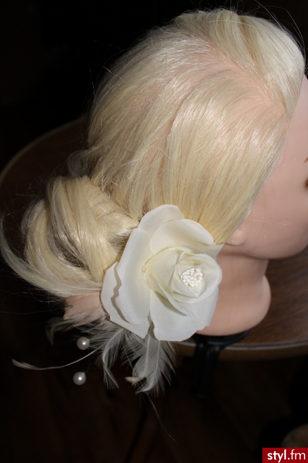 Blond Upięcie Kręcone Ślubne Długie Fryzury