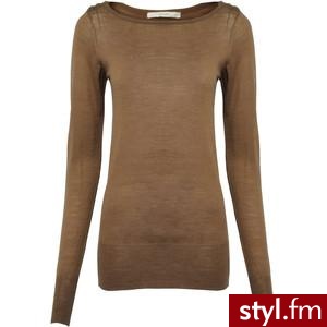 Beige Jenny Merino Wool Top, Sessun, size: L - Polyvore. Pobrano ze strony: http://www.polyvore.com/cgi/thing?id=22159340&.locale=pl - Pozostałe Ciuchy Moda