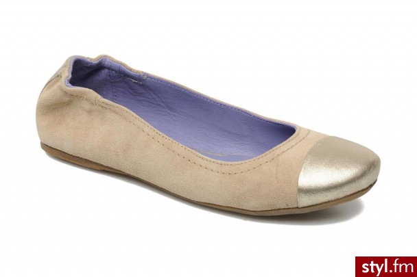 Khrio Balerinki Telle by (Beżowy) - Balerinki Buty Moda
