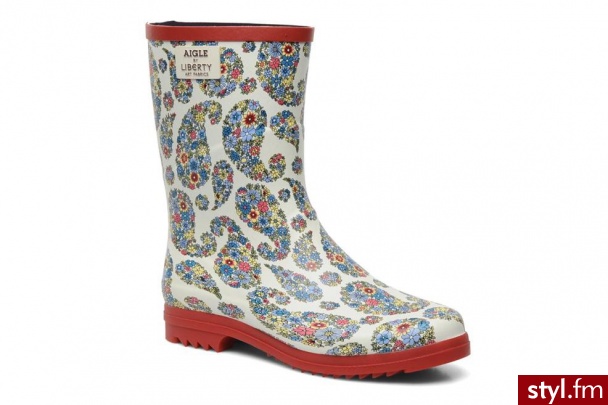 Aigle Półbuty i botki Chantelib Boot Print (Multikolor) - Botki Buty Moda