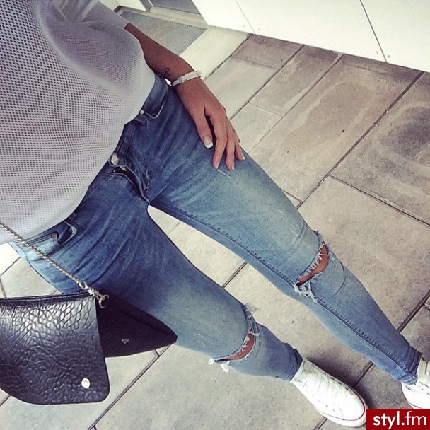 Jeansy Spodnie Moda