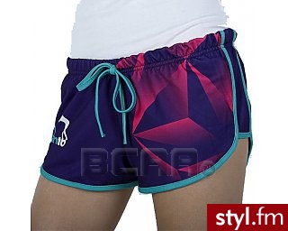 Manto Spodenki Damskie Fit Diamond Purpurowe XS - Szorty Spodnie Moda