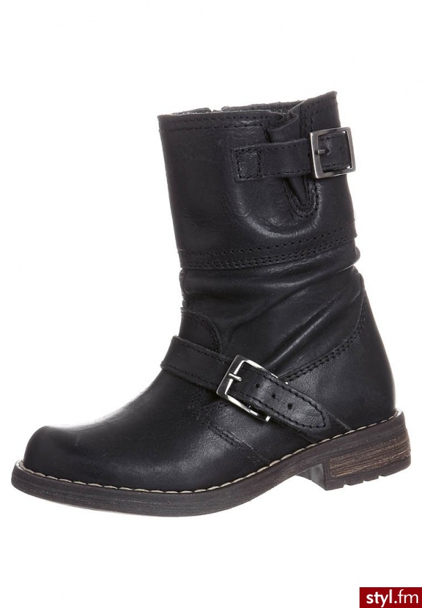 Little Mary LOUISIANE Botki kowbojki i motocyklowe czarny Kozaki - Botki Buty Moda