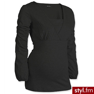 MAMA LICIOUS Bluzka ciążowa kolor czarny czarny - Tuniki Ciuchy Moda