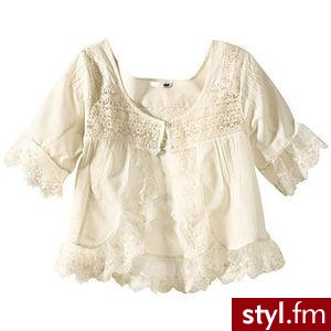 Ludowa,krótka bluzeczka,która odkrywa pępek. - Pozostałe Ciuchy Moda