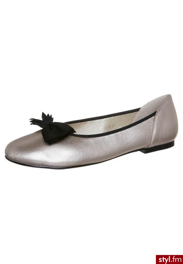 Ballerina Closet FRIDAY EVE SMALL TALK Baleriny srebrny (90-0015) - Balerinki Buty Moda