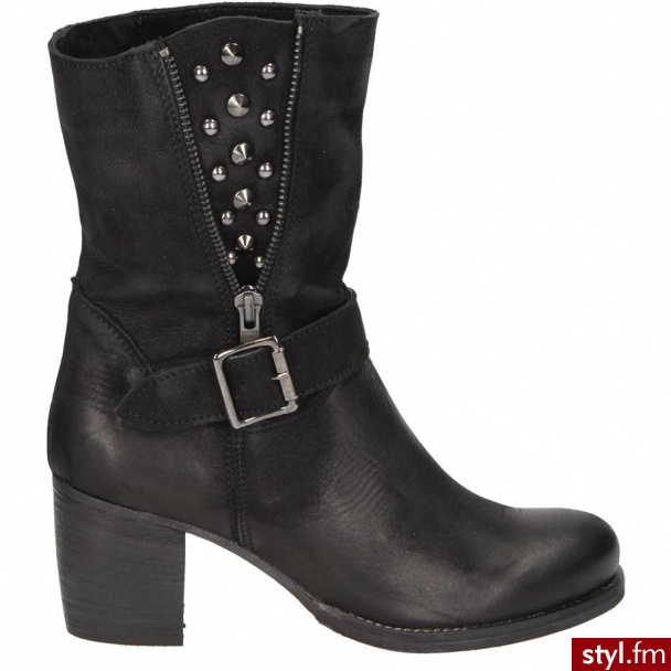Venezia BOTKI 2047 NAB NERO - Botki Buty Moda