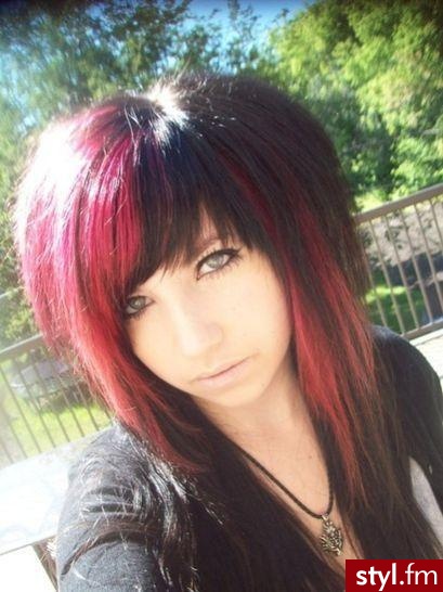 EMO Alternatywne Średnie Fryzury