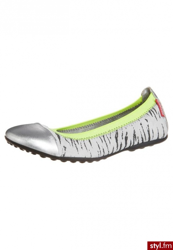 Shoesme Baleriny srebrny - Balerinki Buty Moda