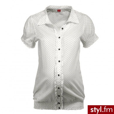 Esprit Bluzka z krótkim rękawem dla kobiet w ciąży offwhite - Tuniki Ciuchy Moda