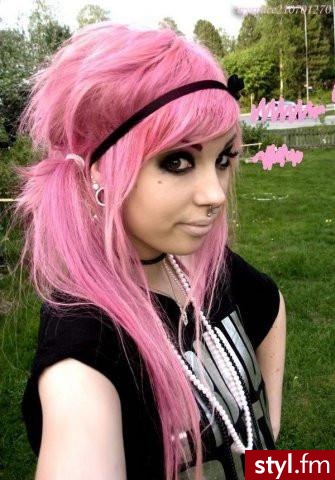 EMO Alternatywne Średnie Fryzury