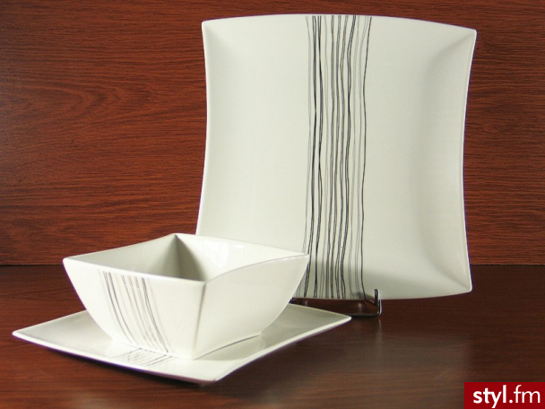 Duo Serwis obiadowy 6/18 Silver Line (NY2-180N-SILVERLINE) - Pozostałe Biżuteria Moda