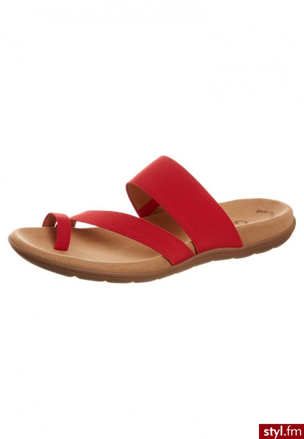 Gabor Japonki czerwony 63.763 - Klapki Buty Moda