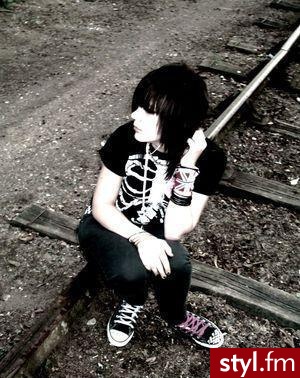 EMO Alternatywne Średnie Fryzury