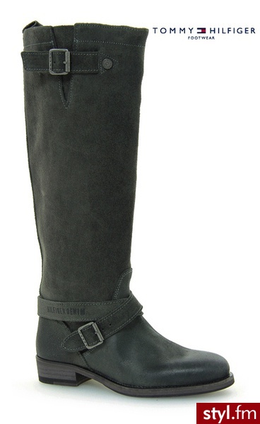 Tommy Hilfiger HUDSON 4B ANTRACITE - Kozaki Buty Moda