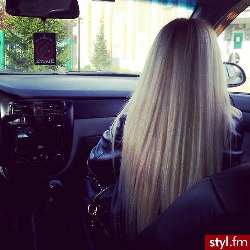 Blond Rozpuszczone Proste Na co dzień Długie Fryzury