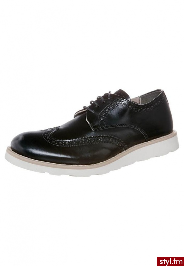 Batter Oksfordki czarny (zb32601) - Pozostałe Buty Moda