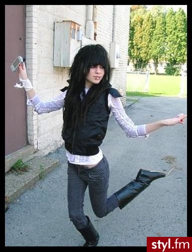 EMO Alternatywne Średnie Fryzury