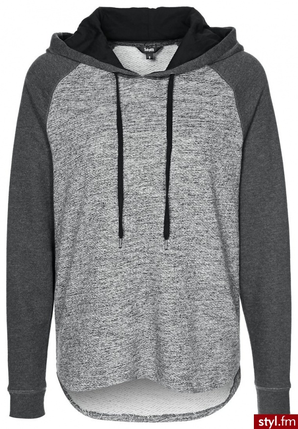 Mbym Bluza Z Kapturem Szary - Bluzy Ciuchy Moda