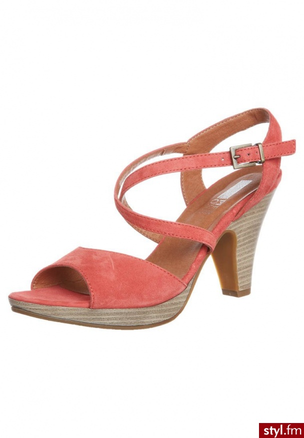 Pier One Baleriny z cholewką pomarańczowy - Balerinki Buty Moda