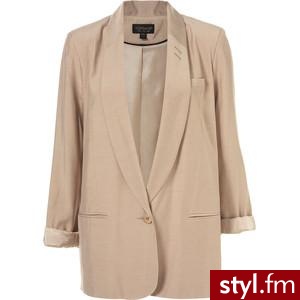 Shawl Collar Blazer - TopShop - Polyvore. Pobrano ze strony: http://www.polyvore.com/shawl_collar_blazer/thing?id=19868643 - Pozostałe Ciuchy Moda
