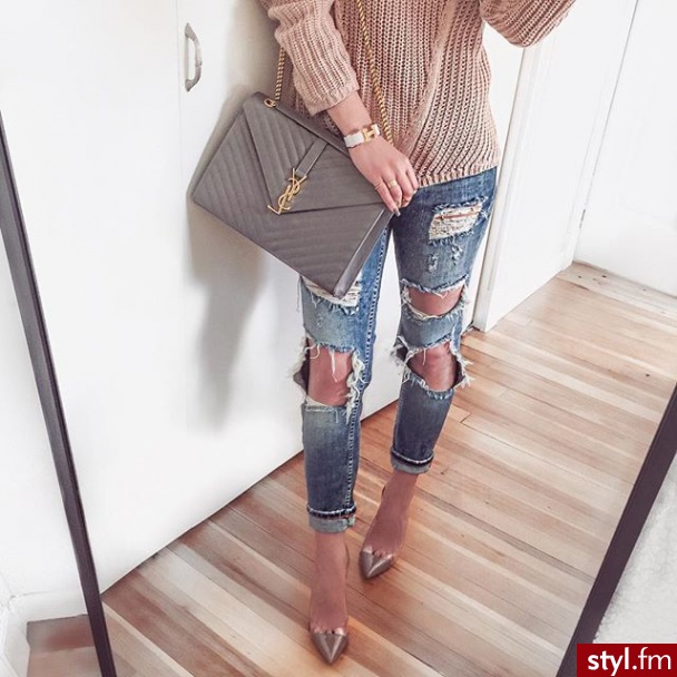 Jeansy Spodnie Moda