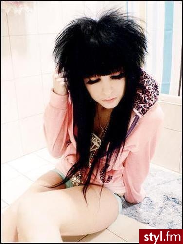 EMO Alternatywne Średnie Fryzury