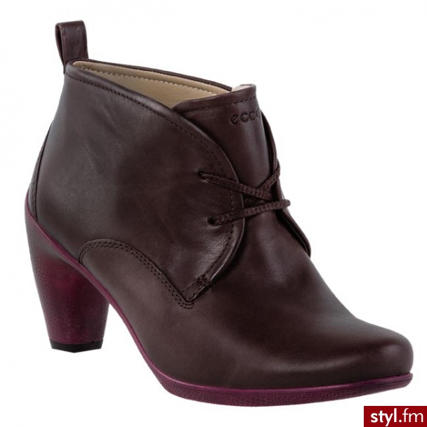 ECCO Botki Sculptured 65 23353301072 Coffee Brązowy (Coffee) - Botki Buty Moda