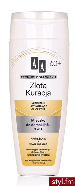 AA Oceanic Technologia Wieku złota Kuracja 60+ Mleczko do demakijażu 3w1 200 ml - Emu Buty Moda