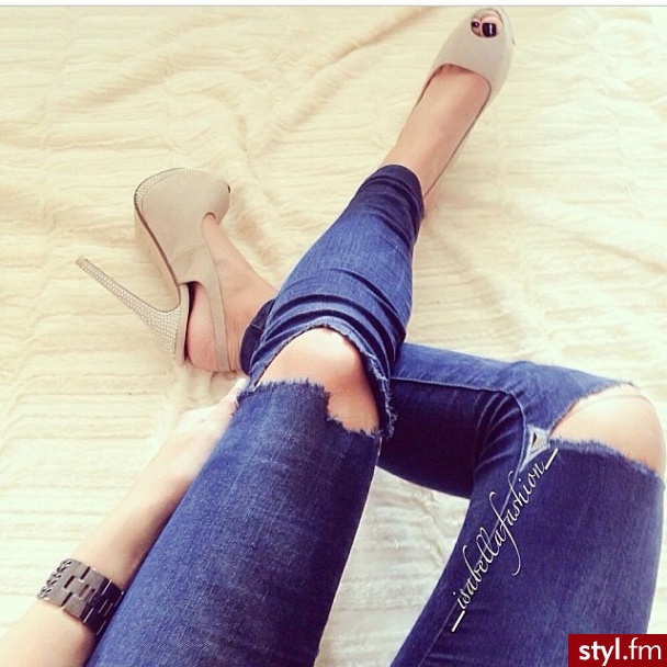 Jeansy Spodnie Moda