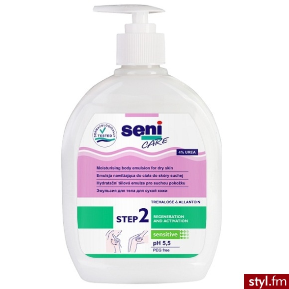 TZMO Emulsja nawilżająca do skóry suchej Seni Care -4% mocznik 500 ml - Emu Buty Moda