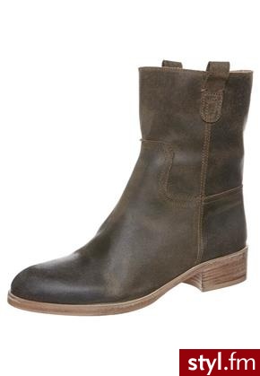 El Campero Botki kowbojki i motocyklowe brązowy (134we017) - Pozostałe Buty Moda