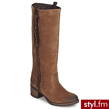 Betty London Buty Brown - Kozaki Buty Moda