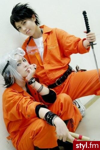 Gokus i Yamamoto. Cudny cosplay - Średnie Męskie Fryzury