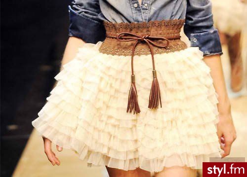 Średnie Spódnice Moda