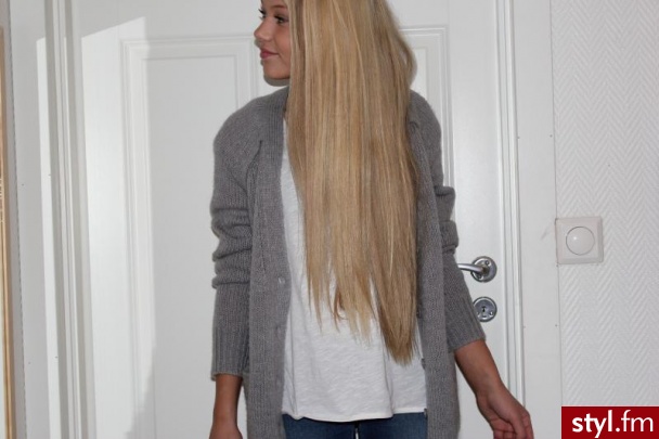 Blond Rozpuszczone Proste Na co dzień Długie Fryzury