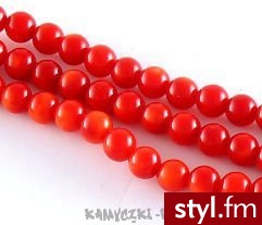 Koral Naturalny Kule ok. 5.5mm - Korale Biżuteria Moda