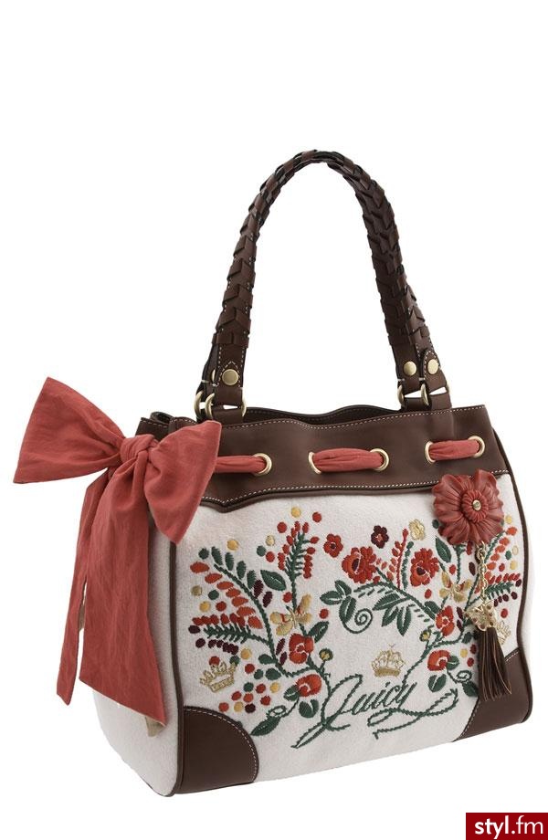 Juicy Couture z ludowymi motywami - 228$ - Pozostałe Torebki Moda