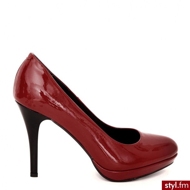 Venezia CZÓŁENKA NA PLATFORMIE 1633 ROSSO 2 - Czółenka Buty Moda