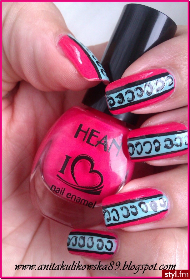 Aztec nails a 'la Anita - Kwadratowe Naturalne Paznokcie