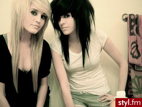 EMO Alternatywne Średnie Fryzury