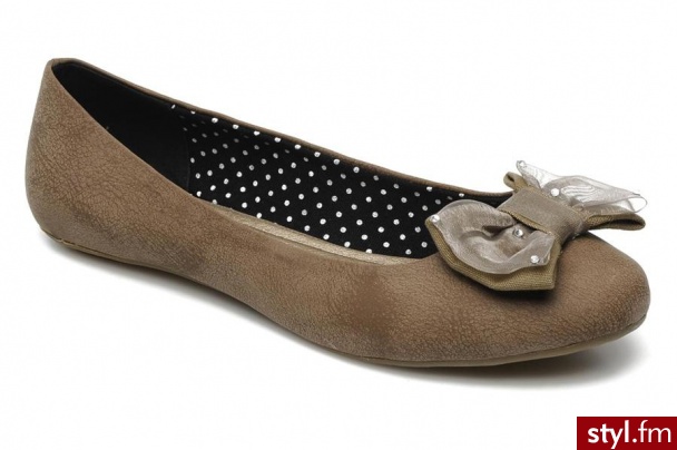 Molly Bracken BALERINKI PEGGY BY (Beżowy) - Balerinki Buty Moda