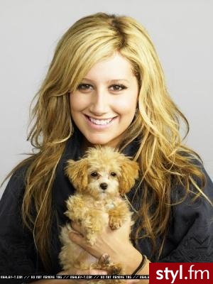 Ashley Tisdale. Długie, falowane blond włosy - Kręcone Na co dzień Średnie Fryzury