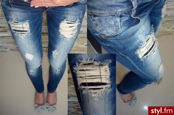 Jeansy Spodnie Moda