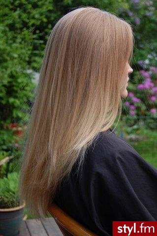Blond Rozpuszczone Proste Na co dzień Długie Fryzury