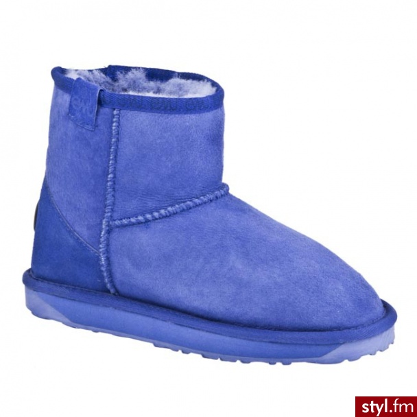 EMU Australia Botki Stinger Mini W10003 Cobalt Niebieski - Botki Buty Moda